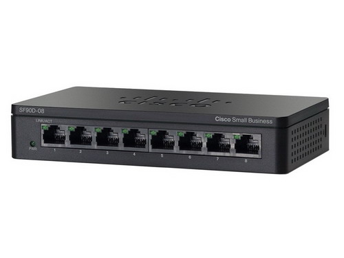 Cisco SF90D-08-AS 8-Port 10/100 Desktop Switch / Cisco 90 Series Unmanaged Switches