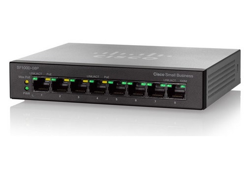 Cisco SG110D-08HP 8-Port PoE Gigabit Desktop Unmanaged Switch