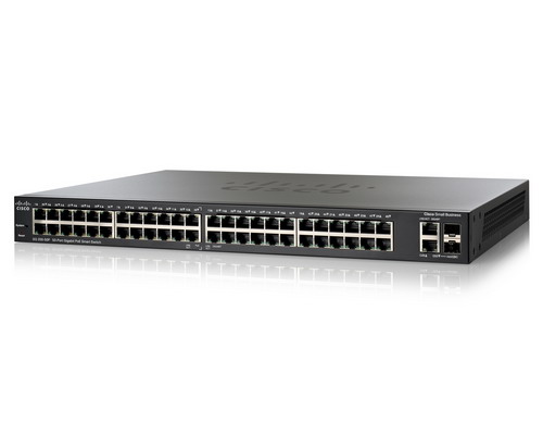 Cisco SG200-50P (SLM2048PT-AU) 50-Port Gigabit PoE Smart Switch (2 Gigabit Ethernet combo ports RJ45/SFP)