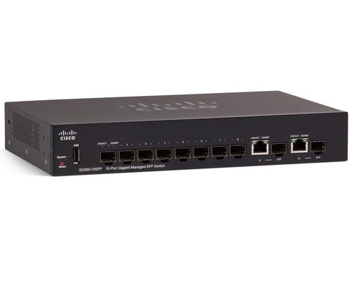 Cisco SG350-10SFP-K9-EU 10-port Gigabit Managed Switch