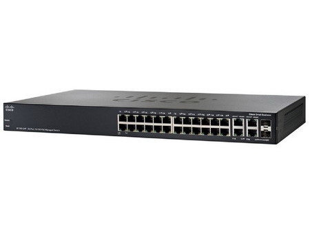 Cisco SG300-28MP-K9-EU 28-port Gigabit Max-PoE Managed Switch (26 Gigabit Ethernet + 2 Gigabit Ethernet combo)