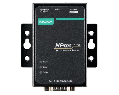 Moxa NPort 5150 1-port RS-232/422/485 Serial Device Server