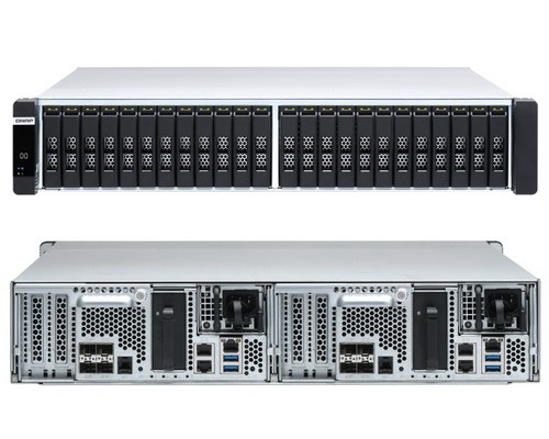 QNAP ES2486dc-2142IT-128G 24-Bay All-Flash Rackmount ZFS NAS / Dual Active Controllers / Intel Xeon D-2142IT Processor