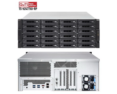 QNAP TS-h2477XU-RP-3700X-32G 24-Bay AMD Ryzen 7 3700X processor / ZFS-based NAS