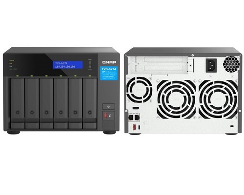 QNAP TVS-h674-i3-16G 6-Bay ZFS-based NAS with Intel Core i3-12100 Processor