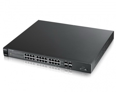 ZyXEL GS1910-24HP Gigabit Smart Managed Switch 20-Port 10/100/1000Mbps with PoE + 4 Dual-personality Ports