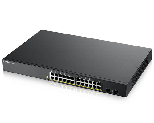[GS1900-24HPv2] ZyXEL 24-port GbE Smart Managed PoE Switch with GbE Uplink