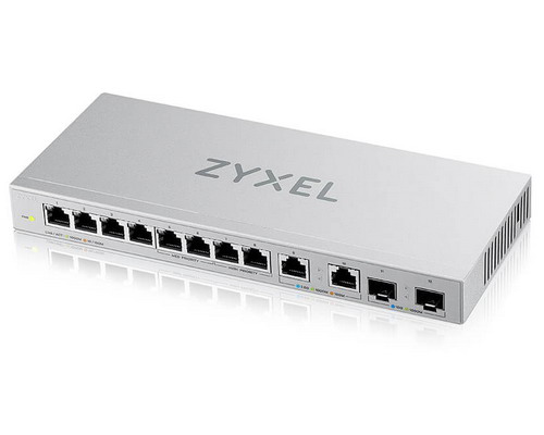 [XGS1010-12] Zyxel 12-Port Unmanaged Multi-Gigabit Switch with 2-Port 2.5G and 2-Port 10G SFP+