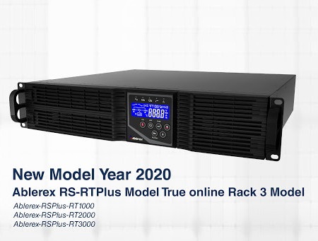 Ablerex RSPlus-RT1000 1000VA/900W On-Line Double Conversion Rack UPS