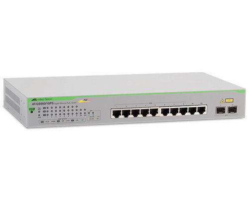[AT-GS950/10PS] Allied Telesis 10 Gigabit + 2 SFP PoE+ WebSmart Gigabit Ethernet Switch