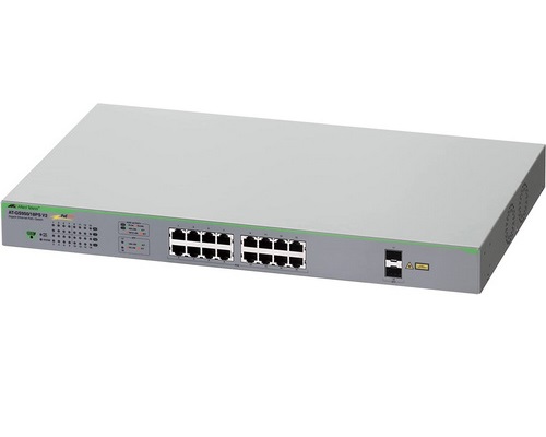 [AT-GS950/18PS-V2-10] Allied Telesis 16 Gigabit + 2 SFP PoE+ WebSmart Edge Switch