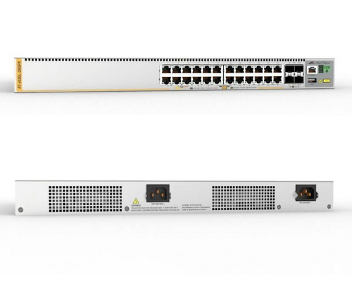 [AT-X530L-28GPX-B11] Allied Telesis 24-port 10/100/1000T PoE+ stackable switch with 4 SFP+ ports and 2 fixed power supplies