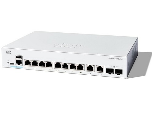 Cisco Catalyst C1200-8T-E-2G 8 Gigabit Ethernet ports + 2x Gigabit Combo Managed Switch