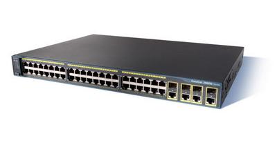Cisco Catalyst 2960G Gigabit Switch WS-C2960G-48TC-L 48-Port 10/100/1000 Gigabit Switch / 4-port SFP / LAN Base Software / Managed Switch / Rack Mount
