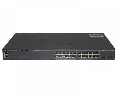 Cisco Catalyst 2960-X (WS-C2960X-24TD-L) 24-Port 10/100/1000Base-T + 2x 10G SFP+ uplink / Feature Set LAN Base / FlexStack-Plus