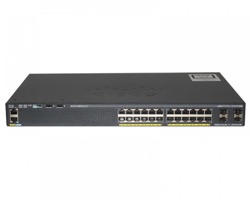 Cisco Catalyst 2960-X (WS-C2960X-24TS-L) 24-Port 10/100/1000Base-T + 4 SFP uplink / Feature Set LAN Base / FlexStack-Plus