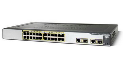 Cisco Catalyst Express 500-24PC 24-Port 10/100 (24PoE) + 2-port 10/100/1000Base-T or SFP uplinks / Managed Switch / Rack Mount
