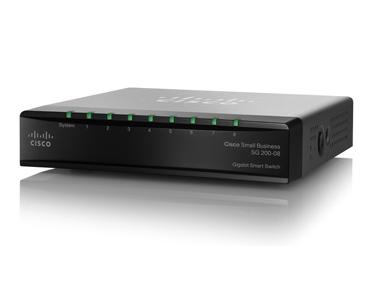 Cisco SG200-08 (SLM2008T-EU) 8-Port 10/100/1000 Gigabit Smart Switch