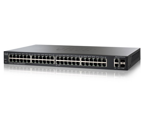 Cisco SG200-50 (SLM2048T-EU) 50-Port Gigabit Smart Switch (2 Gigabit Ethernet combo ports RJ45/SFP)