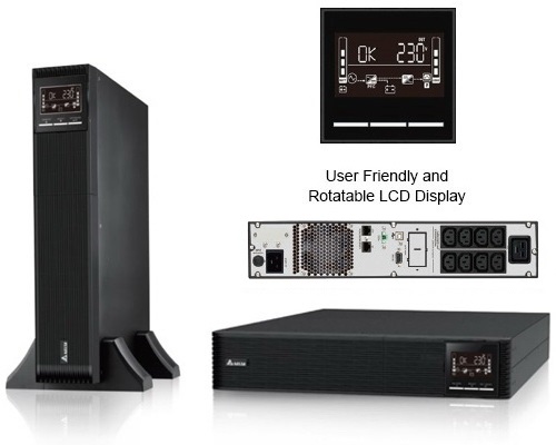 Delta MX-3K 3000VA / 2700W line-interactive UPS Rack/Tower Configuration