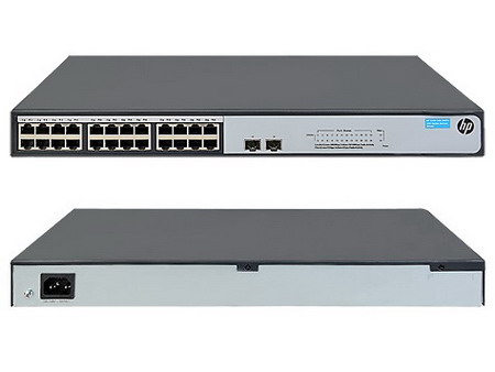 HP 1420-24G-2SFP+ 10G Uplink Switch (JH018A) 24-Port 10/100/1000Base-T + 2-port fixed 1000/10000 SFP+