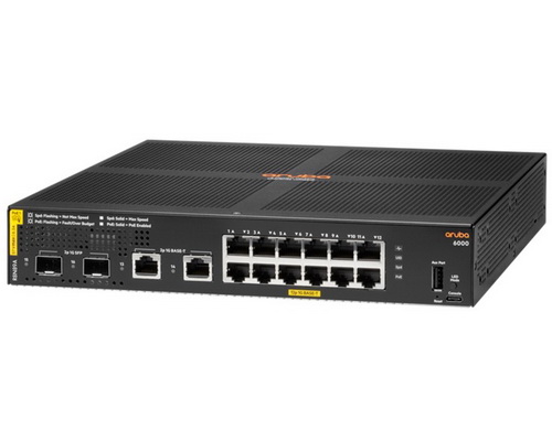 [R8N89A] Aruba 6000 12G 2SFP PoE 139W Switch