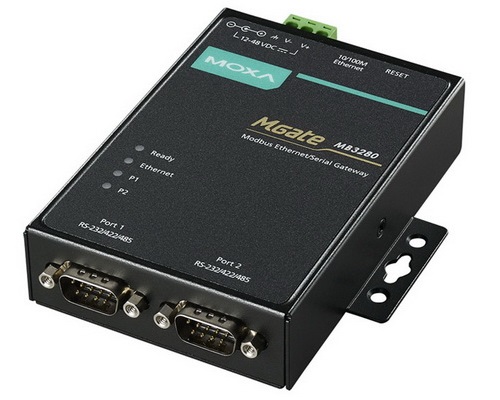 Moxa MGate MB3280 2-Port Standard Modbus Gateway