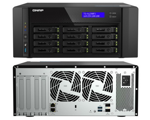 QNAP TS-h1290FX-7302P-128G 12-Bay AMD EPYC 7302P Processor NVMe/SATA all-flash ZFS storage