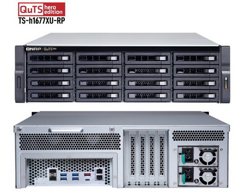 QNAP TS-h1677XU-RP-3700X-32G 16-Bay AMD Ryzen 7 3700X processor / ZFS-based NAS