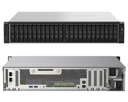 QNAP TS-h2490FU-7232P-64G 24-Bay U.2 NVMe all-flash Rackmount NAS / AMD EPYC 7232P 8-core processor