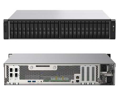 QNAP TS-h2490FU-7302P-128G 24-Bay U.2 NVMe all-flash Rackmount NAS / AMD EPYC 7302P 16-core processor