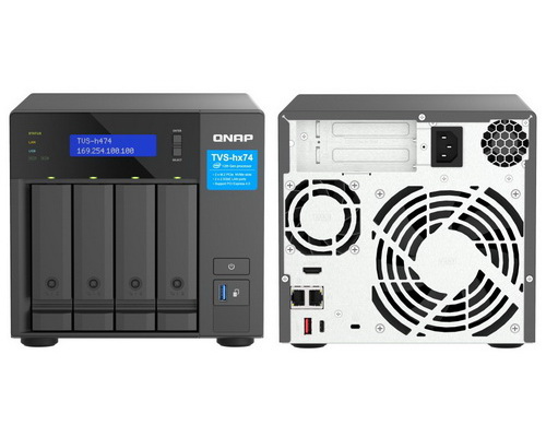 QNAP TVS-h474-PT-8G 4-Bay ZFS-based NAS with Pentium Gold G7400 Processor