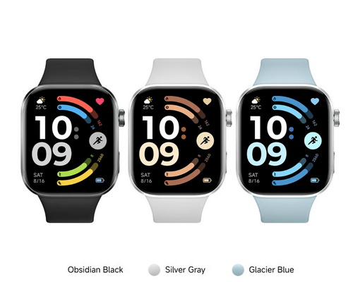 Redmi Watch 6 (Obsidian Black/Silver Gray/Glacier Blue)