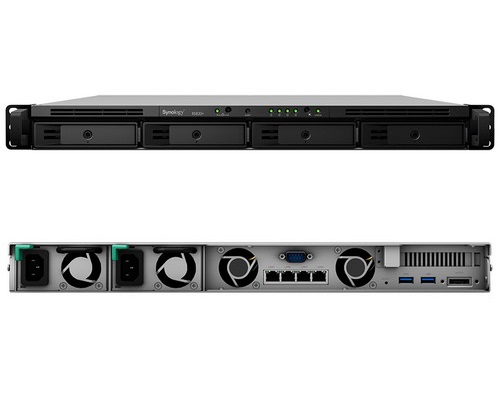 Synology RackStation RS822RP+ 4-Bay Rackmount NAS with redundant power supplies