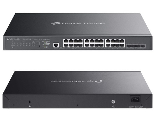 TP-Link SG3428XPP-M2 Omada 24-Port 2.5GBASE-T and 4-Port 10GE SFP+ L2+ Managed Switch with 16-Port PoE+ & 8-Port PoE++