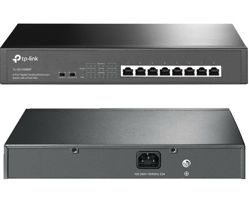 TP-Link TL-SG1008MP 8-Port Gigabit Desktop/Rackmount Switch with 8-Port PoE+