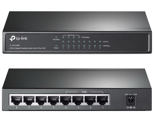 TP-Link TL-SG1008P 8-Port Gigabit Desktop Switch with 4-Port PoE