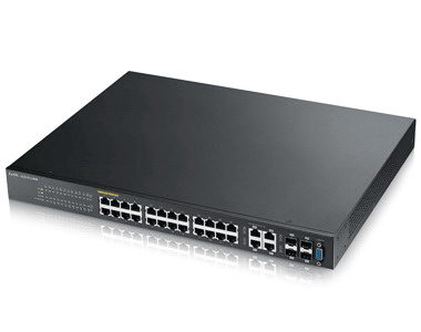 ZyXEL GS2210-24HP Gigabit L2 PoE Switch 24-Port 10/100/1000Mbps + 4 GbE Combo Ports