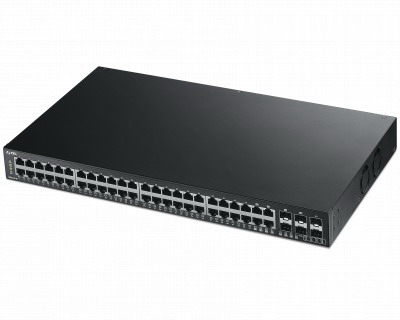 ZyXEL XGS1910-48 Gigabit Smart Managed Switch 44-Port 10/100/1000Mbps + 4 Dual-personality Ports + 10GbE Uplink