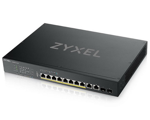 [GS1350-12HP] Zyxel 8-port GbE Smart Managed PoE Switch with GbE Uplink