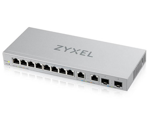 [XGS1210-12] Zyxel 12-Port Web-Managed Multi-Gigabit Switch with 2-Port 2.5G and 2-Port 10G SFP+